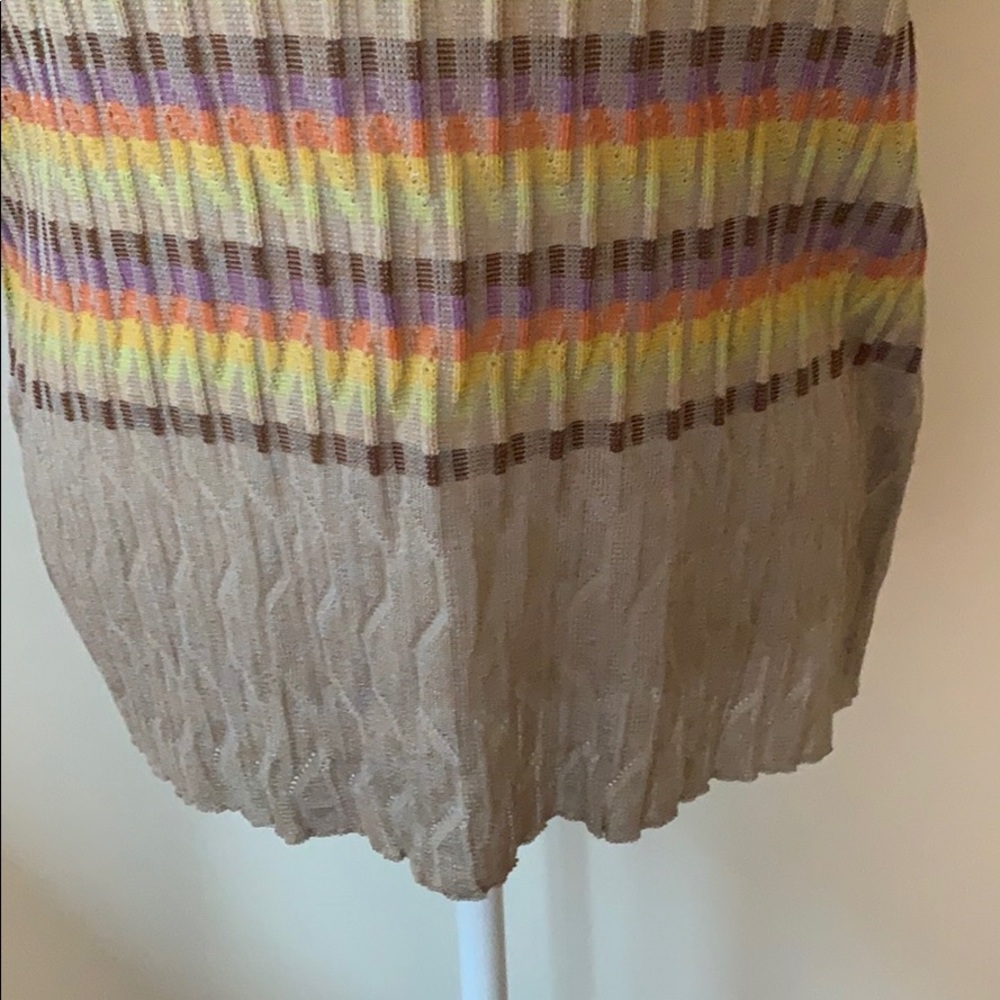 Missoni tan knit short sleeved striped top - Picture 9 of 16